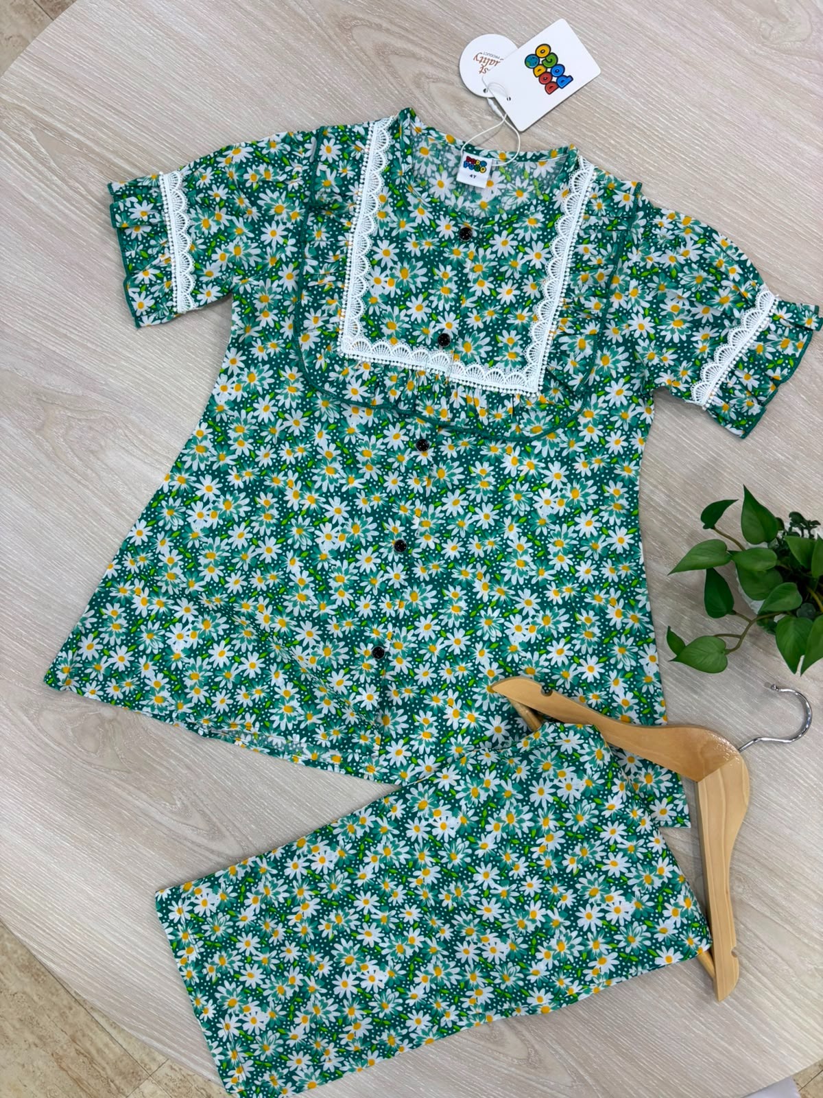 Summer Special Floral Co-ord Set for Girls - 001