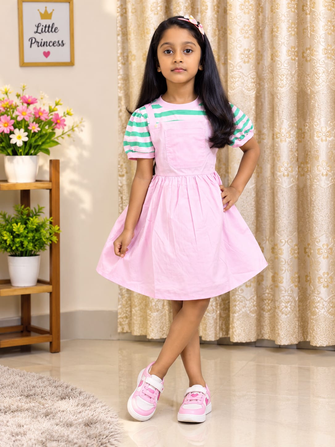 Girls’ Fancy Cotton Frock - 03