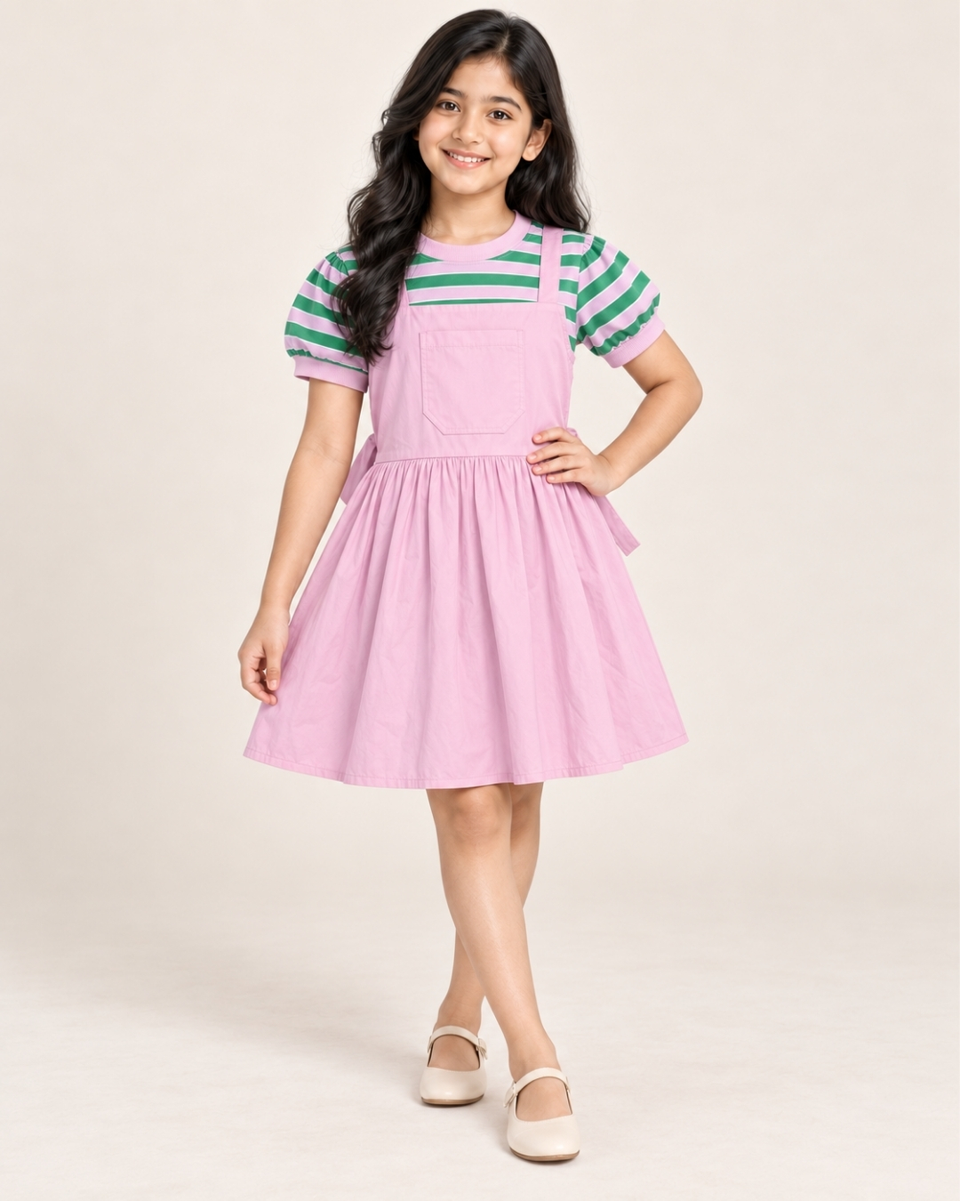 Girls’ Fancy Cotton Frock - 03
