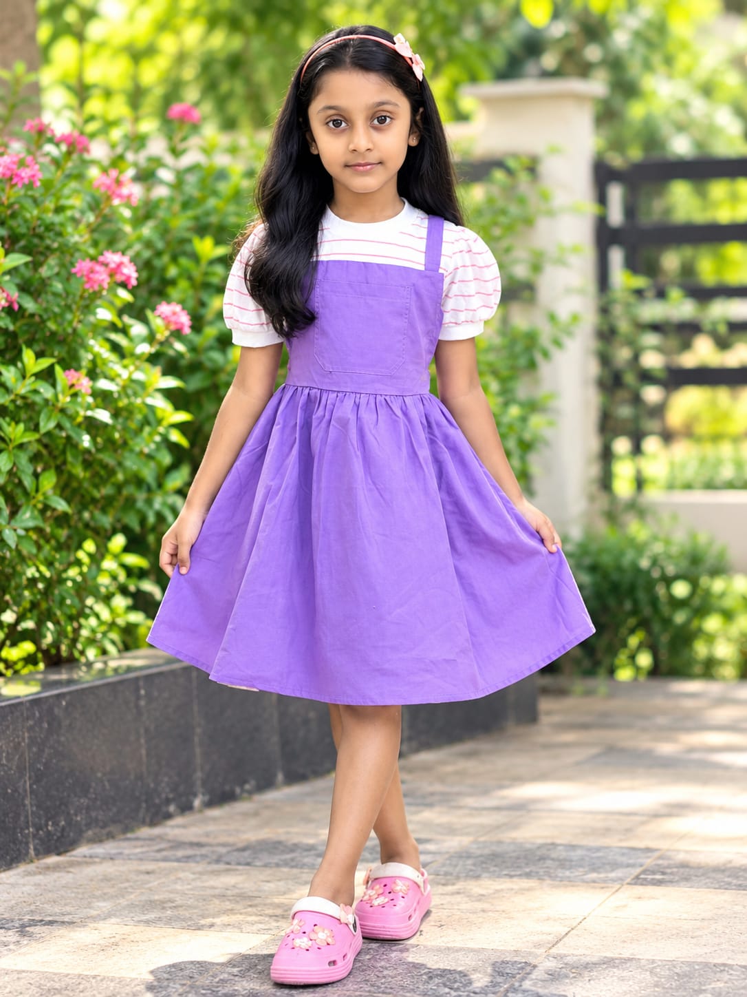 Girls’ Fancy Cotton Frock - 02
