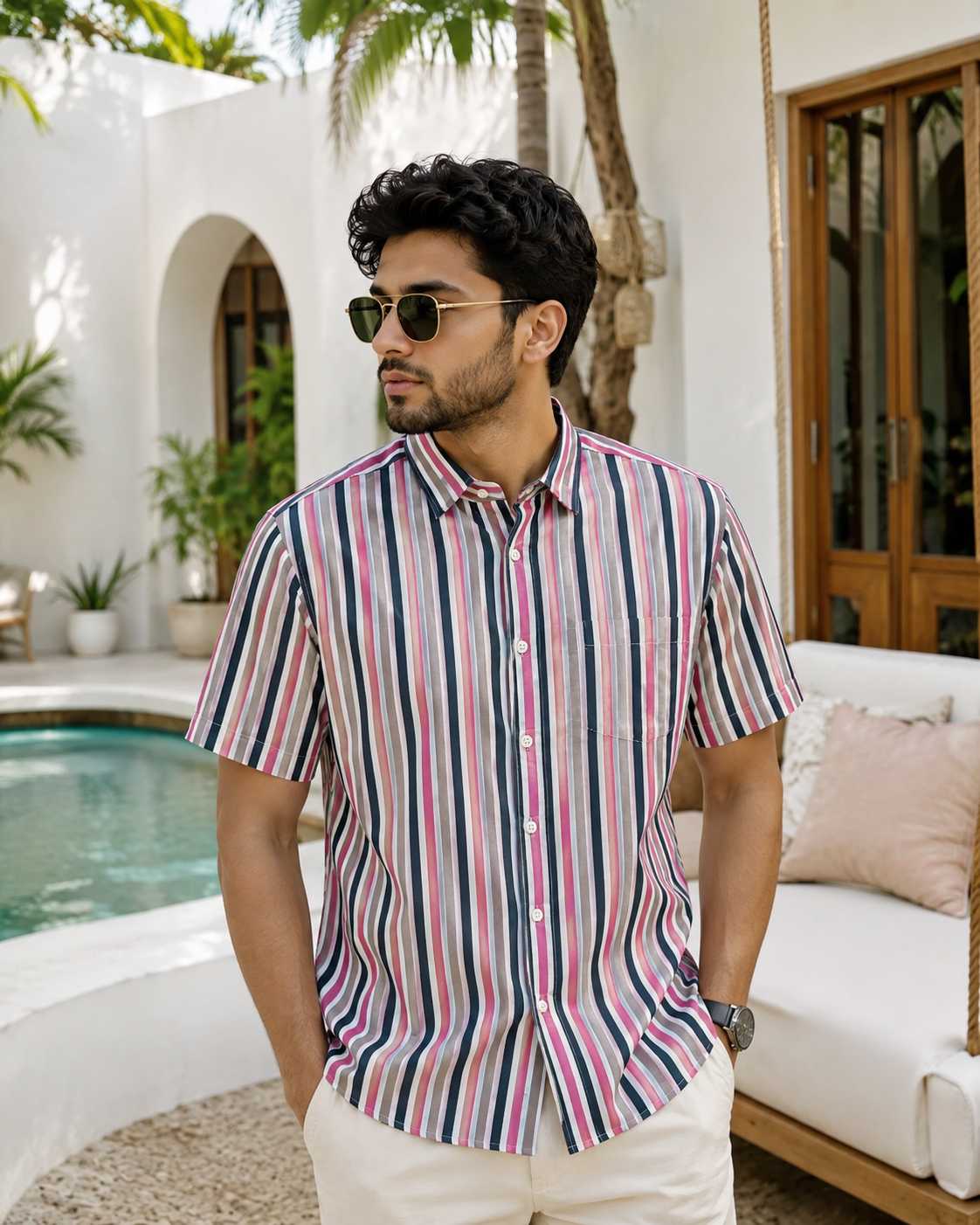 Mens Half Shirt - 004