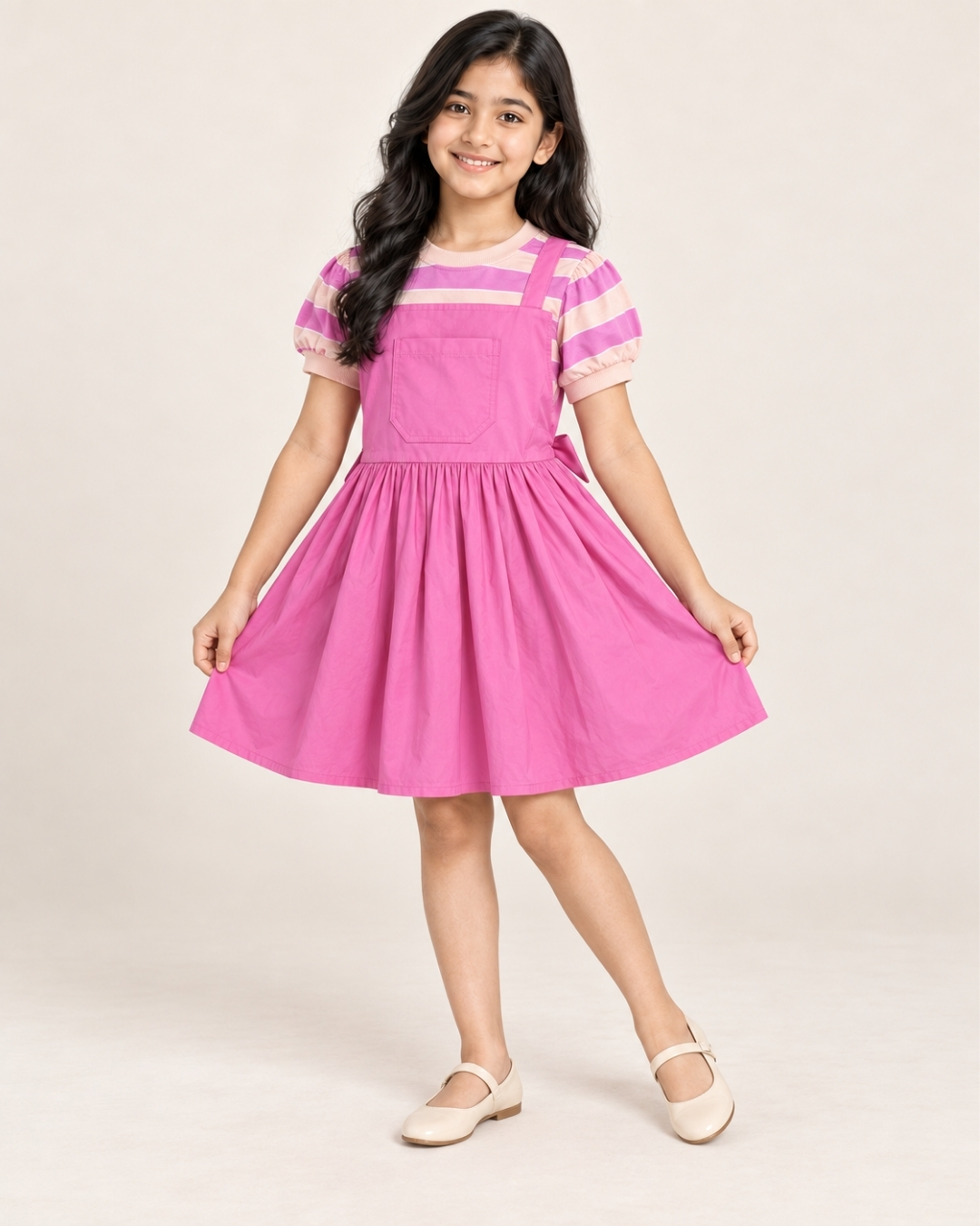Girls’ Fancy Cotton Frock 01